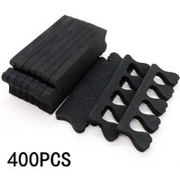 50/100/400PCS Black Sponge Toe Separator Soft Nail Art Finger Separator Divider Spacer Manicure Pedicure Tool for Nail Polish
