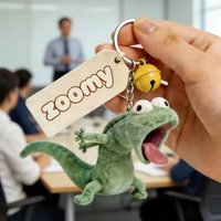 Transforming Castor Plush Toy - Green Mint Lizard Design Super Cute & Adorable Soft 3D Stuffed Animal for Kids
