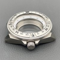 Mod NH35 Case 44mm Samurai SRPE Watch Case Fits NH35 NH36 4R 7S Automatic Movement Sapphire Glass Transparent Back Watch Case