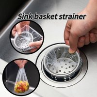 200/100/50pcs Disposable Sink Filter Mesh Bags Kitchen Sink Strainer Drain Hole Anti-blocking Garbage Bag Cleaning Strainers Net