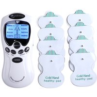 8 Mode Dual Output EMS Massager Digital Therapy Acupuncture Body Muscle Stimulator for Neck And Back Pain Relief