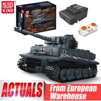 Mould King 20014 Military Toys The APP&RC Motorized Tiger Tank Model Assembly Technical Car Building Block Kids Christmas Gifts