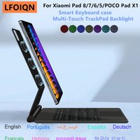 Magic Keyboard For Xiaomi Pad 8 7 6 5 MiPad 5 6 7 8 Pro 11" 11.2" Magnetic Case for POCO Pad X1 Smart Multi-touch Keyboard Cover