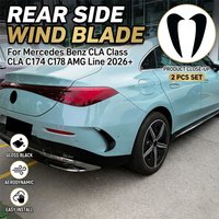For Mercedes Benz CLA Class CLA C174 C178 AMG Line 2026+ Car Rear Side Wind Blade Spoiler Stickers Auto Tail Wind Knife