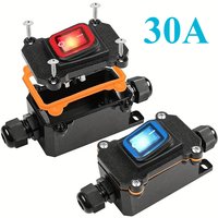30A High Power Waterproof 24V 220V Ship Type Switch Line with High Current Modified and Installed with Outdoor Wiring Box