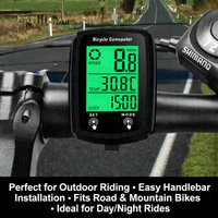 Bike Computer Bicycle Odometer LCD Screen Wired Cycling Speedometer Mountain Bike Speedo Meter Bike Accessories