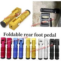 AliExpress NONE Motorcycle Footpegs CNC Aluminum Motor Bike Universal Folding Footrests Foot Pegs Premium Rear Foot Pedals for ATV UTV Go Kart
