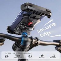 AliExpress NONE outdoor 2026 Dual Anti-Shake Motorcycle Mount for Phone Holder for iPhone/Samsung for Anti-Shake Vibration Handlebar for Bike