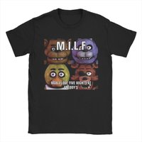 Humor Man I Love FNAF At Freddys T-Shirts for Men Crew Neck 100% Cotton T Shirts Short Sleeve Tees Plus Size Clothing