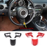 Car ABS Steering Wheel Cover Frame Trim For Mazda MX5 MX-5 NC 2009-2015 Auto Accessories