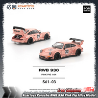 New Xcartoys 1:64 Porsche Rwb 930 Pink Pig Simulation Alloy Die-Casting Car Model Collection And Hobby Display Toy Gift Ornament