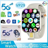 5G Android Smartwatch VP29 4G/5G LTE Sim Card GPS WIFI 2.29 inch Rotary Camera NFC health monitoring GPS WIFI App Store