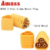 10 Pair AMASS Connector Plug MT60 3.5mm 3 Pole Bullet Connector Plug Male & Female For RC ESC to Motor JUN5-A