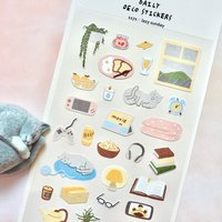 Korean Import Suatelier Lazy Sunday Stickers Scrapbooking Diy Journal Dairy Cute Decor Stationery Sticker 1171