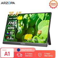 ARZOPA 15,6 Zoll tragbarer Monitor, IPS-Bildschirm, Gaming, leicht, externer zweiter Bildschirm für PS4/5, MAC, LAPTOP, SWITCH A1