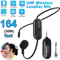 2.4G Headset Wireless Microphone Kit Transmitter with Receiver for Voice Amplifier Speaker Teaching Stage Guide
