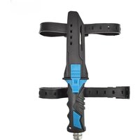 Couteau de sauvetage et de plongée en plein air en acier inoxydable avec sangles de fixation, coupe-corde d'urgence, lame fixe tactique pour le camping, la survie et la pêche