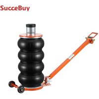 SucceBuy 6T Air Jack, 2-5 S pneumatischer Hebeheber mit erhöhter Säule und verstellbarem Griff, dickes Gummiauflage, passend für SUV