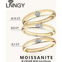 Lnngy Princess Ovaler Moissanit-Ring im Smaragdschliff, 925er Sterlingsilber, Halo-Verlobungsringe für Frauen, Paare, Hochzeit, Schmuck, Geschenk