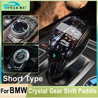 Crystal Gear Shift Knob Short Rod Type For BMW F33 F34 F36 F26 F20 F30 F22 F23 iX3 G08 G12 G32 G02 F18 F10 G30 Gearbox Handle