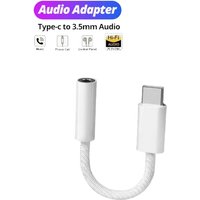 Type C To 3.5 mm Aux Adapter Jack Audio Cable for Huawei Xiaomi Redmi POCO Sumsang Aux Cable for iPhone 16 15 Serives