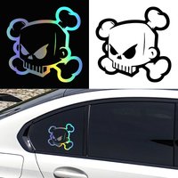 15x15CM Ken Block Skull Sticker, Angry Cartoon Vinyl Decal, Personalized Auto Body Window Styling Decoration Accessories