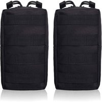 Molle Pouches Tactical Pouch EDC Gear Compact Water Resistant Flashlight Belt Waist Bag For Hunting Camping Hiking Backpack Vest