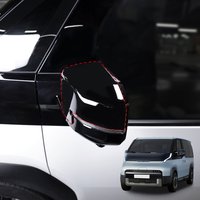 Exterior Accessories 2PCS Black Rearview Mirror Decoration Cover Trim For Kia PV5 2025 2026 Car Supplies