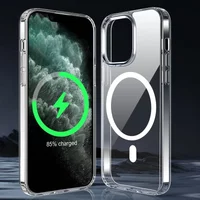 Luxury Car Phone Mount Case for iPhone 16 15 14 Plus 13 12 11 Pro Max Plus Case for MagSafe Magnetic Wireless Charger Clear Case
