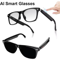 2026 AI Smart Glasses BT Call Voice Assistant Real-time Translation Music Headphone UV Protective Lens Outdoor Sports Sunglasses