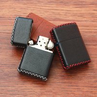 Custom Lighter Case Protective Sleeve Lighter Storage Holste Genuine Leather Belt Bag Handmade for Zippo Lighter Case