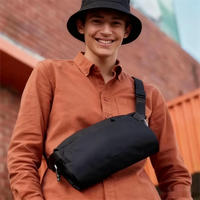 New 7L Men Crossbody Chest Bag Lite Sling Lightweight Design Crossbody Bag Waterproof Casual Shoulder Bag Unisex