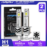 XSTORM H1 LED-Leuchten Canbus 60000LM 100W H3 H7 LED-Scheinwerfer mit Lüfter H1 Turbo-Lampen Auto-Scheinwerfer Plug & Play 6000K 12V