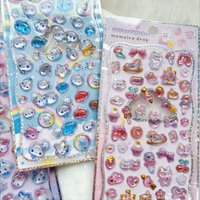 Relief animal 3D crystal stickers, DIY crafts, PVC cartoon animal stickers, decorative phone stickers