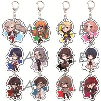 Persona 5 6cm Acrylic Keychains Color Star Background Chibi Game Collectible Bag Pendant Car Key Accessory Fan Gift