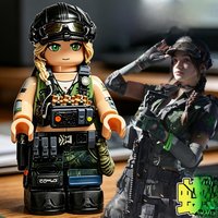 Delta Action New Dry Compatible War Dragon Officer Assembly Toy Building Blocks Male Version Plastic ABS Material
