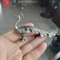 1Pcs Home Office Decoration Animal Brass Ornament Peacock Ornament Home Decor Statue Figure Chinese Handicraft
