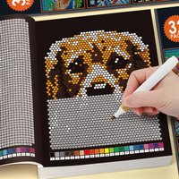 Mysterious Mosaic Digital Coloring Book, 32-Page Pixel Art Coloring Book for Adults, Featuring Animal, Nature, and Fantasy-Themed Patterns, Dot-Matrix Grid Mosaic Coloring Pages, Perfect for Relaxing