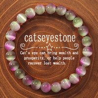 gradient color opal bracelets for women cat eye stone classy braclet Daily ladies jewelry