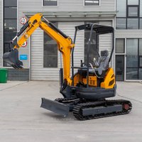 New mini bagger 1t 1.2t 1.8t 2t 2.5t Mini bagger Small Excavator With boom swing Euro 5 engine mini excavators