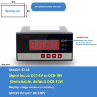 SX48-r/min Digital Display Instrument Tachometer/Frequency Meter Input 0-10V/0-20mA/4-20mA display with customisable settings