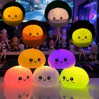 2026 Dumpling Night Lights Glowing Dumplings Desktop Ornament Cute Glowing Dumpling Steamer Box Kawaii Dumpling Lights Gifts