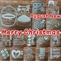 August bee Metal Cutting Dies Clear Stamps Layering Stencil for DIY Greeting Card Making Scrapbooking Craft Paper Decoration