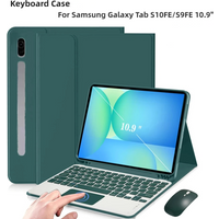 Keyboard Case for Samsung Galaxy Tab S10 FE 10.9 Inch 2025 SM-X520/X526/X526B, Keyboard Cover for Galaxy Tab S10 FE 10.9 " Funda
