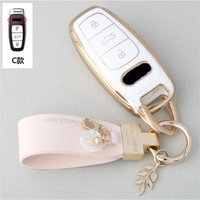 Soft TPU Car Remote Key Cover Case For Audi A3 A4 B9 A6 C8 A7 S7 4K A8 D5 S8 Q7 Q8 SQ8 E-tron 2018 2019 2020 2021 Accessories