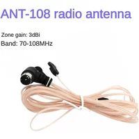 FM Antenna 75 Ohm F Type Male Plug for Home Radio Stereo Signal Receiver Aerial