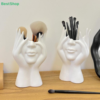 ใRใ1PC โVinyl Figure Storage Holders Creative Human Body Art Styling Office Organizers Multifunctional Makeup Brush Holder