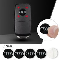 5/10pcs 14mm Car Key Stickers Auto Control Key Emblem Decal For Audi Sline Quattro A1 A3 A5 A6 A7 A8 TT Q1 Q2 Q3 Q5 Q6 Q7 Q8