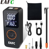 EAFC Portable Wireless Air Compressor Dual Screen Car Tire Inflator for Automobiles And Electric Vehicles Auto Parts Accessories
