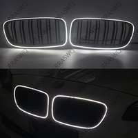 Car LED White Front Bumper Grill Front Kidney Grille For BMW 5 Series F10 F11 2010-2016 2011 2012 2013 2014 2015 image 4